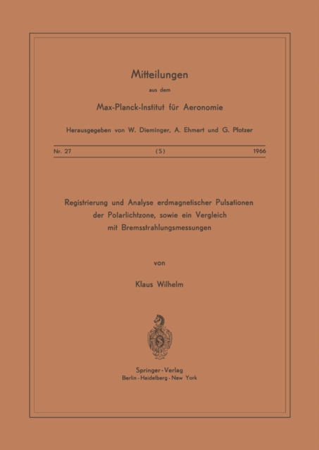 Registrierung und Analyse Erdmagnetischer Pulsationen der Polarlichtzone sowie ein Vergleich mit Bremsstrahlungsmessungen