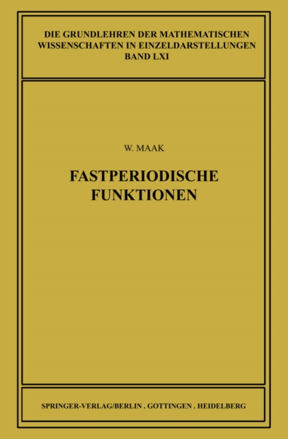 Fastperiodische Funktionen