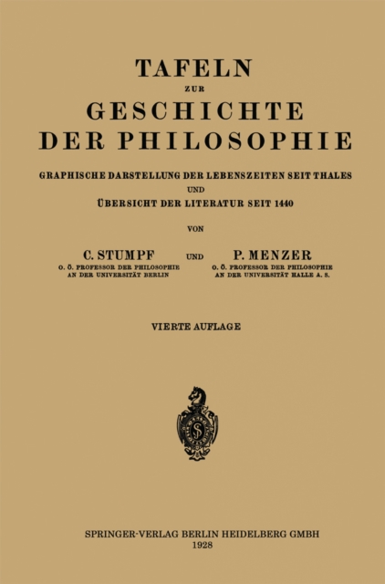 Tafeln zur Geschichte der Philosophie