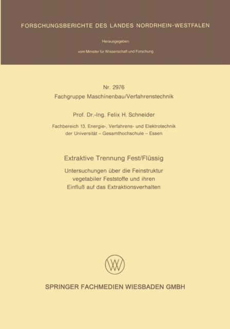 Extraktive Trennung Fest/Flüssig