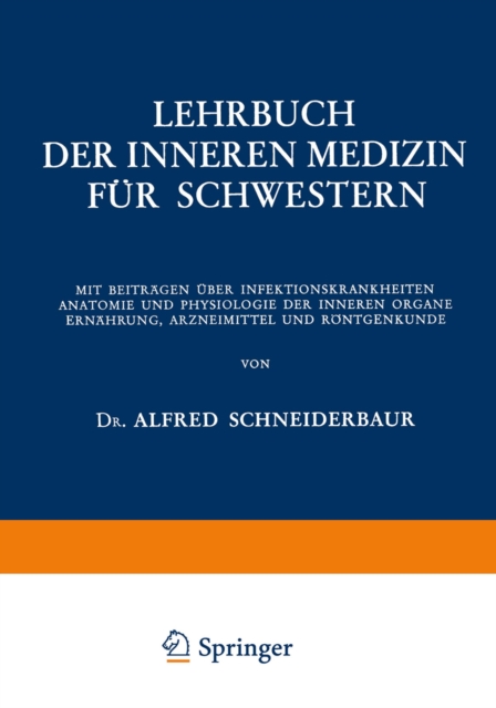Lehrbuch der Inneren Medizin für Schwestern