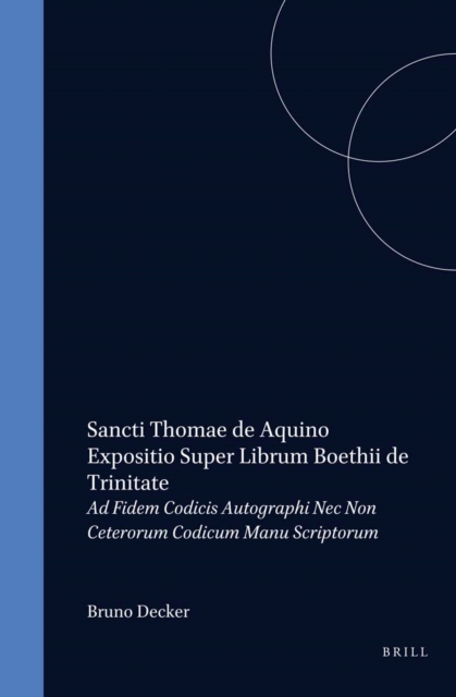 Expositio super librum Boethii De Trinitate