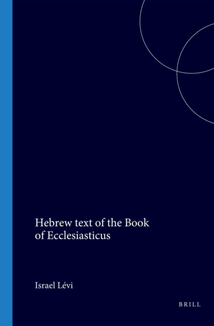 Hebrew text of the Book of Ecclesiasticus