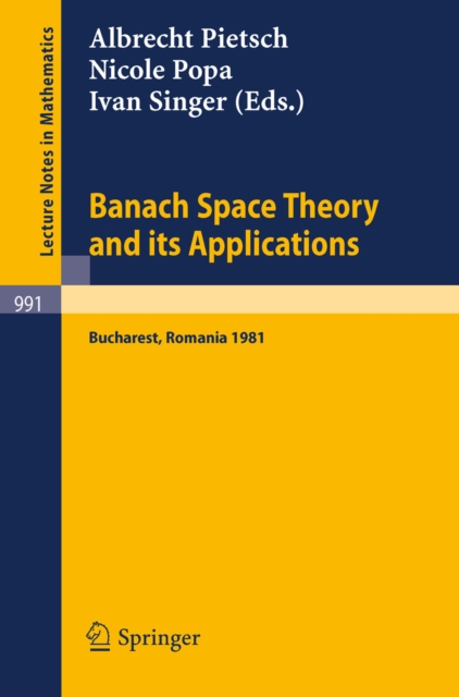 Banach Space Theory and its Applications