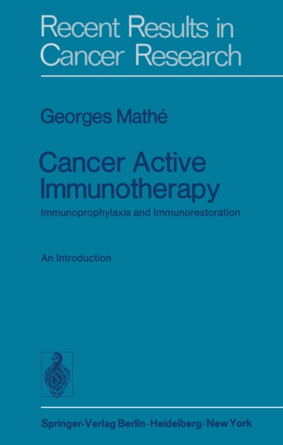 Cancer Active Immunotherapy