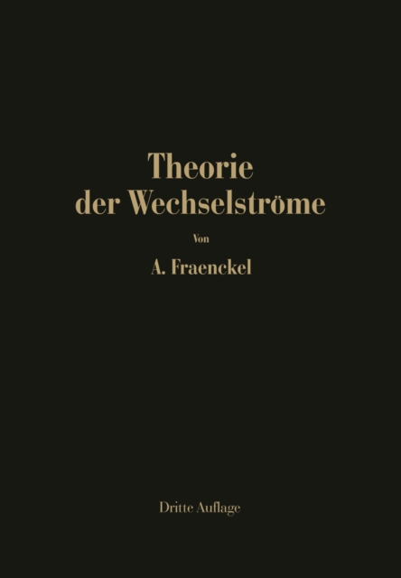 Theorie der Wechselströme