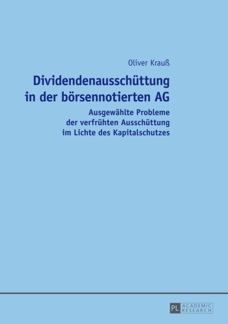 Dividendenausschuettung in der boersennotierten AG