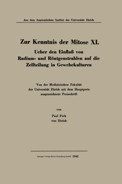 Zur Kenntnis der Mitose XI
