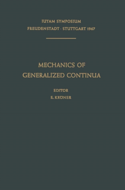 Mechanics of Generalized Continua