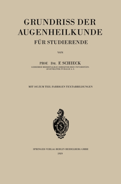 Grundriss der Augenheilkunde für Studierende