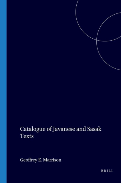 Catalogue of Javanese and Sasak Texts