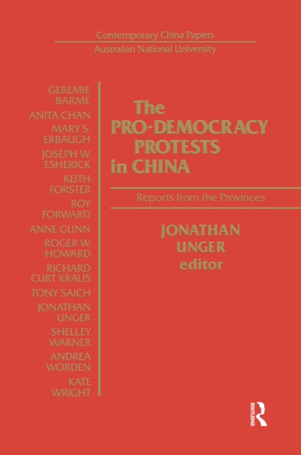 Pro-democracy Protests in China: Reports from the Provinces