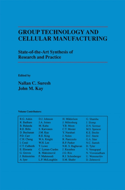 Group Technology and Cellular Manufacturing