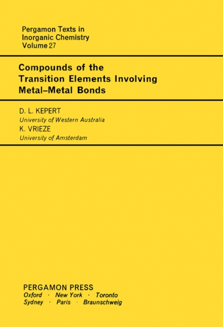 Compounds of the Transition Elements Involving Metal-Metal Bonds