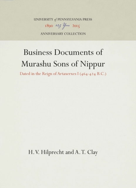 Business Documents of Murashu Sons of Nippur