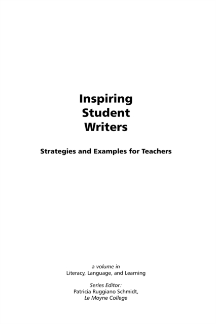 Inspiring Student Writers