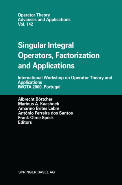 Singular Integral Operators, Factorization and Applications