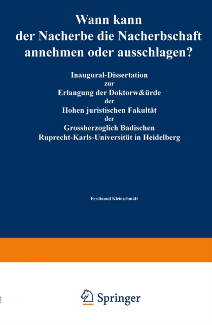 Wann kann der Nacherbe die Nacherbschaft annehmen oder ausschlagen?