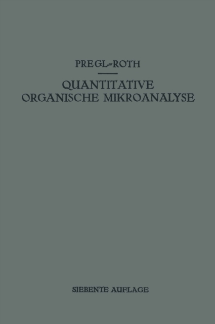 Quantitative Organische Mikroanalyse