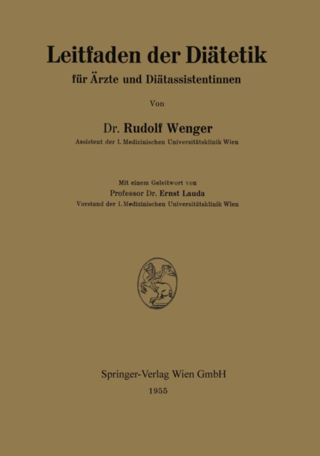 Leitfaden der Diätetik für Ärzte und Diätassistentinnen