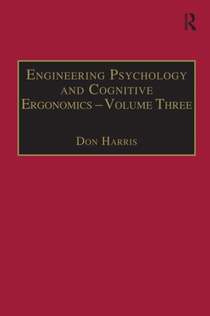 Engineering Psychology and Cognitive Ergonomics