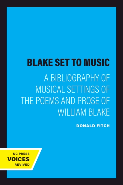 Blake Set to Music