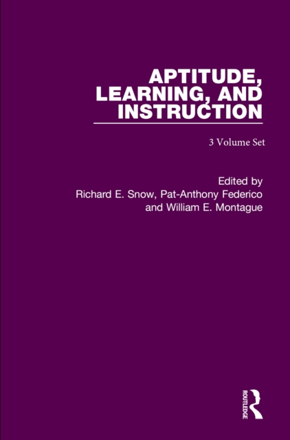 Aptitude, Learning and Instruction