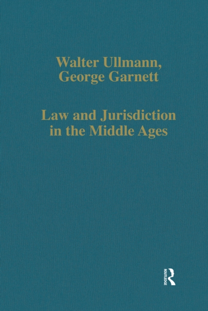 Law and Jurisdiction in the Middle Ages
