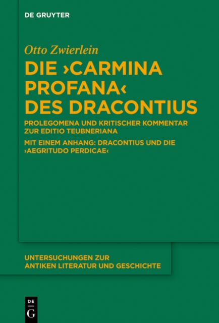 Die "Carmina profana" des Dracontius