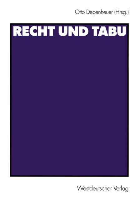 Recht und Tabu