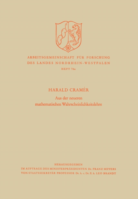 Aus der neueren mathematischen Wahrscheinlichkeitslehre