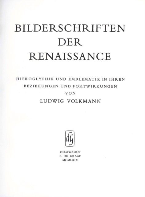 Bilderschriften der Renaissance
