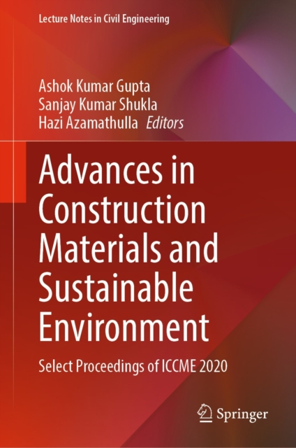 Advances in Construction Materials and Sustainable Environment