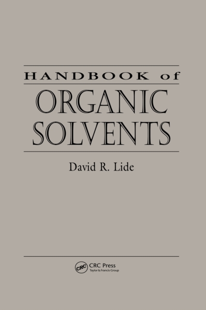 Handbook of Organic Solvents