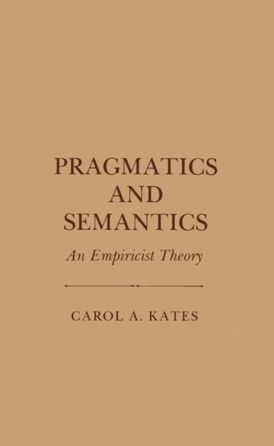 Pragmatics and Semantics
