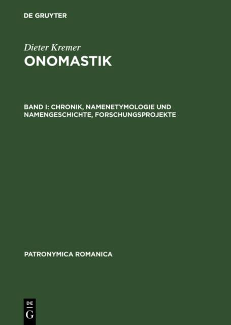 Chronik, Namenetymologie und Namengeschichte, Forschungsprojekte