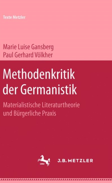 Methodenkritik der Germanistik