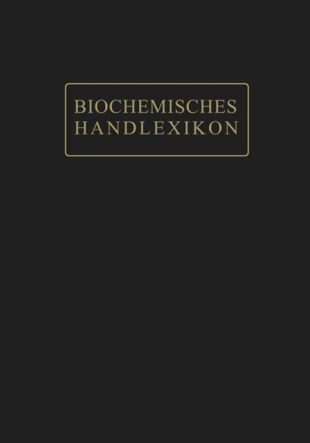 Biochemisches Handlexikon
