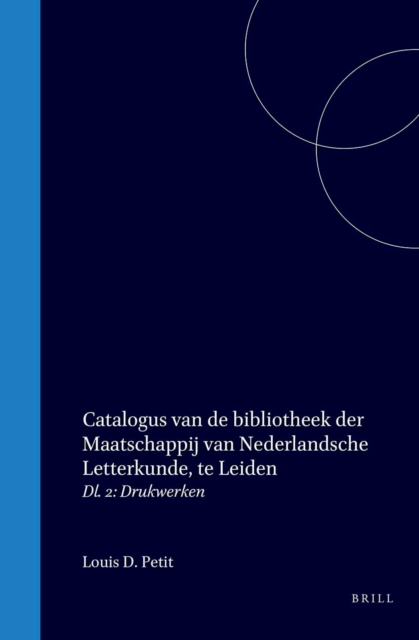 Catalogus van de bibliotheek der Maatschappij van Nederlandsche Letterkunde, te Leiden