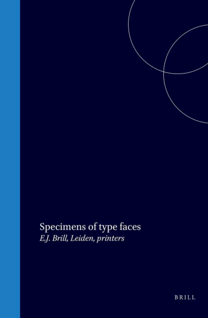 Specimens of type faces