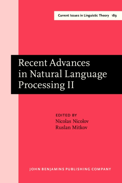 Recent Advances in Natural Language Processing