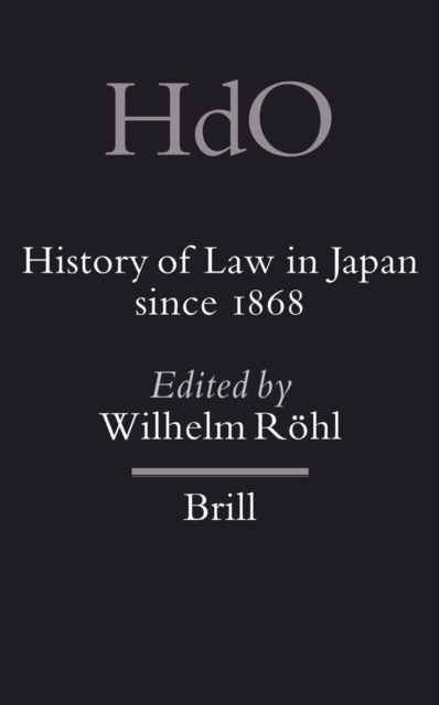 History of Law in Japan since 1868
