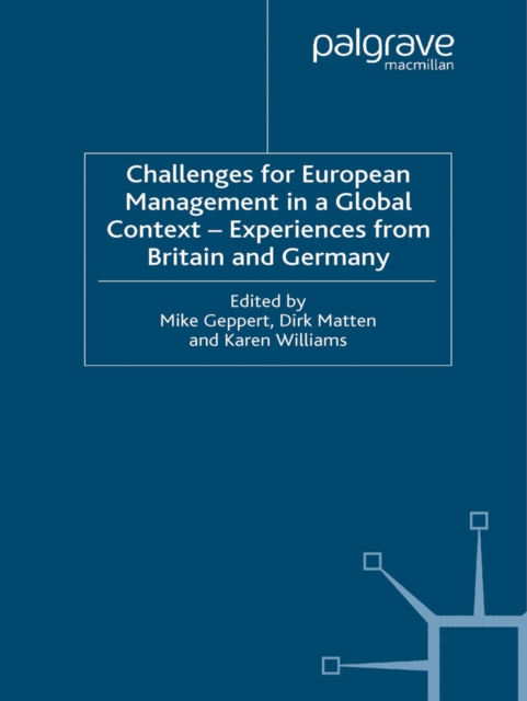 Challenges for European Management in a Global Context