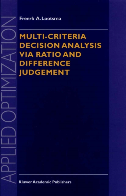 Multi-Criteria Decision Analysis via Ratio and Difference Judgement