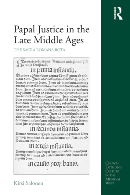Papal Justice in the Late Middle Ages