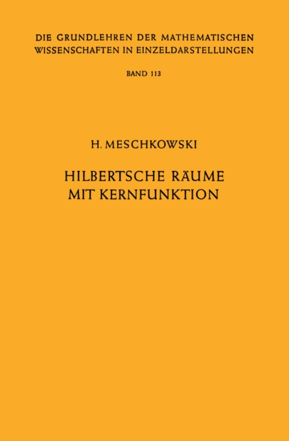 Hilbertsche Räume mit Kernfunktion