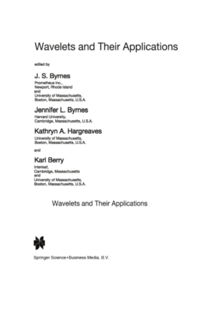 Wavelets and Their Applications
