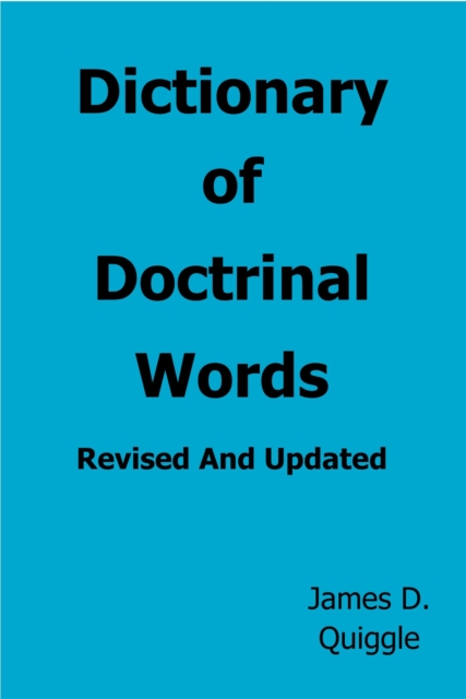 Dictionary of Doctrinal Words