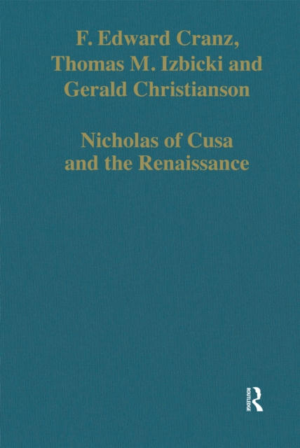 Nicholas of Cusa and the Renaissance