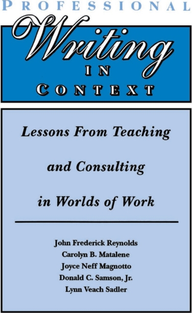 Professional Writing in Context